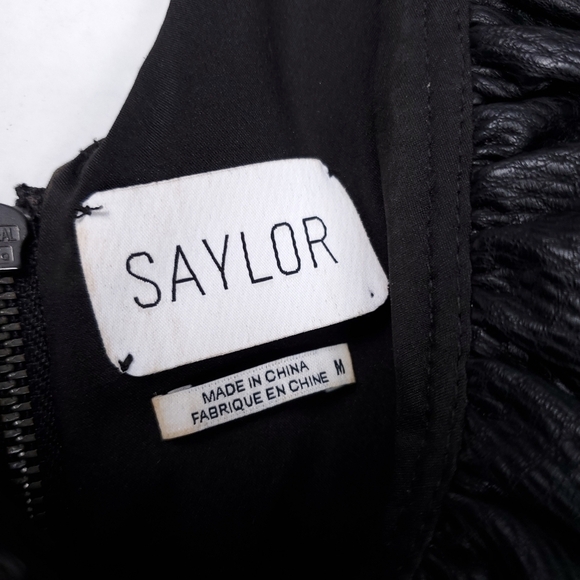 Saylor Anthropologie Rayon Blend Sweetheart Dress Size Med - Picture 15 of 16